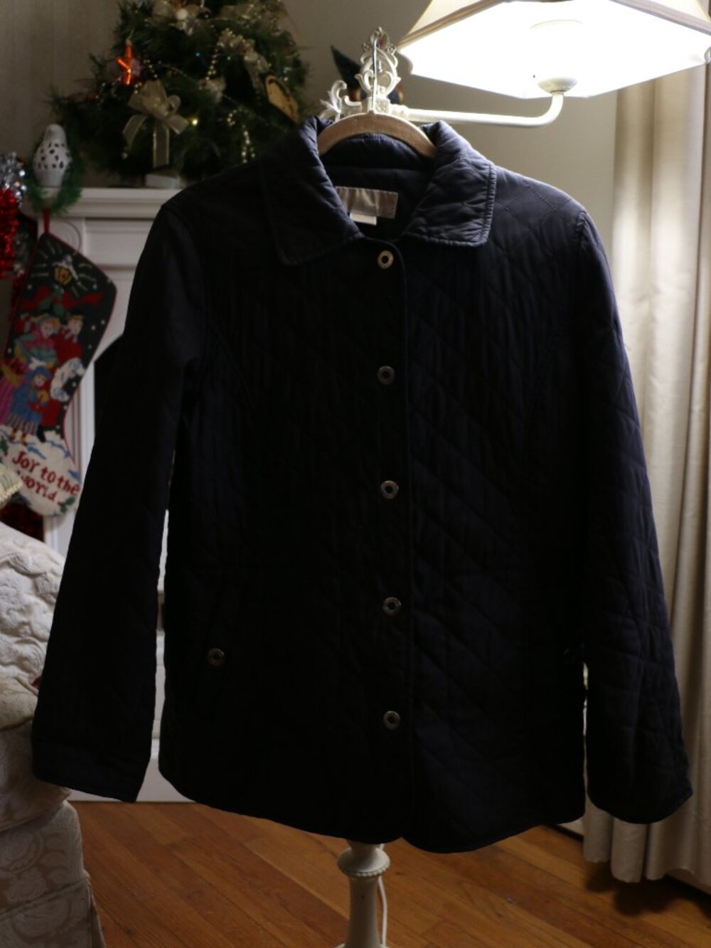 Black Quilted Michael Kors Jacket